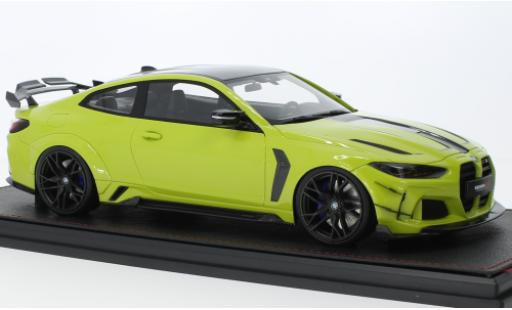 Bmw M4 1/18 GLM (G82) ByHumans Louisiana WBK giallo clair 2022 modellino in miniatura