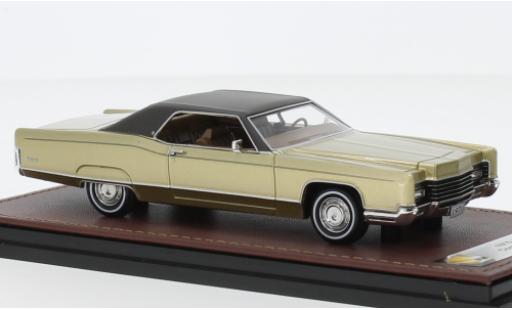 Lincoln Continental 1/43 GLM Coupe metallise beige/brun 1970 modellino in miniatura