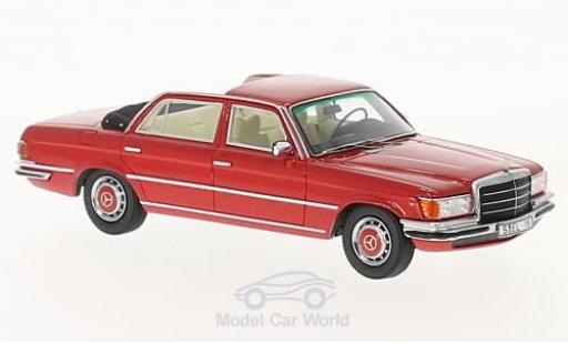 Mercedes 280 SE 1/43 GLM SEL (W116) Landaulet rosso modellino in miniatura