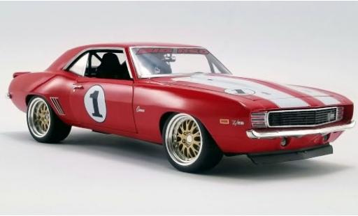 Chevrolet Camaro 1/18 GMP Z/28 Tuning rosso/bianco Big Red 1969 No.1 modellino in miniatura