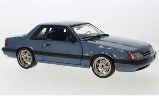 Ford Mustang 1/18 GMP 5.0 LX metallise blu 1989 modellino in miniatura