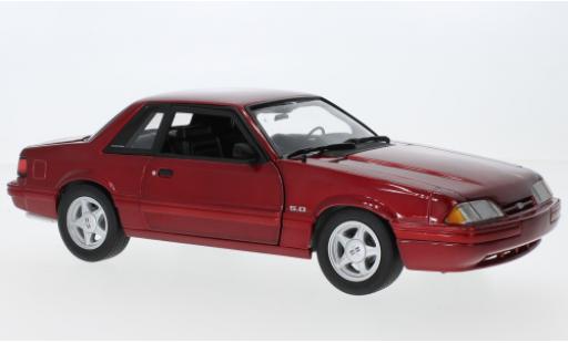 Ford Mustang 1/18 GMP LX 5.0 metallise rosso 1993 modellino in miniatura