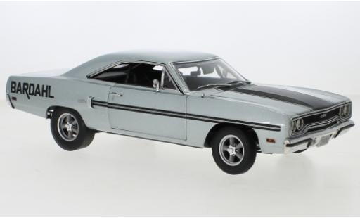 Plymouth GTX 1/18 GMP Bardahl metallise grigio 1970 modellino in miniatura