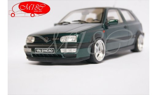 Volkswagen Golf VR6 1/18 Ottomobile synchro verde jantes OZ Racing 17 pouces modellini auto