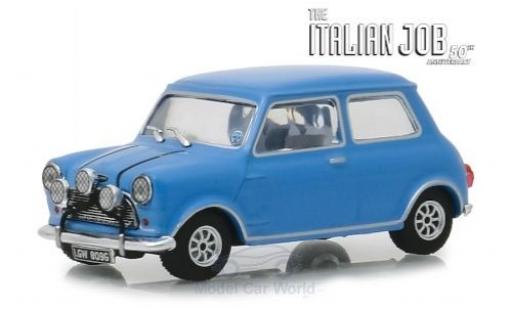 Austin Mini 1/43 Greenlight Cooper S 1275 MkI blu RHD The Italian Job 1967 modellino in miniatura