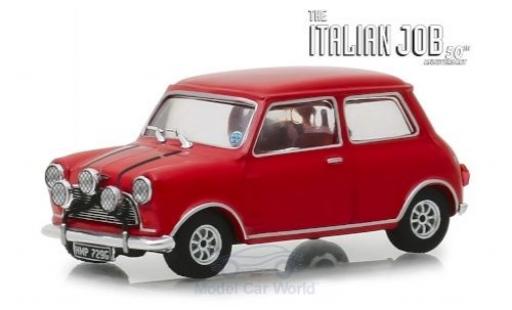 Austin Mini 1/43 Greenlight Cooper S 1275 MkI rosso RHD The Italian Job 1967 modellino in miniatura