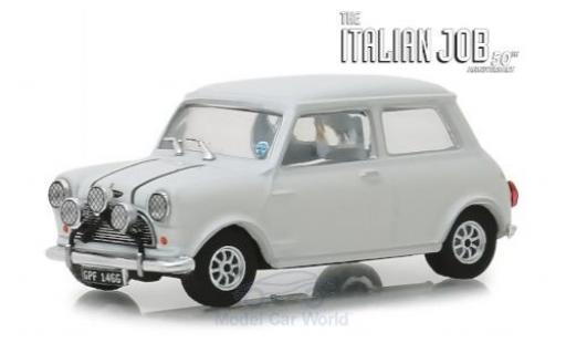 Austin Mini 1/43 Greenlight Cooper S 1275 MkI bianco RHD The Italian Job 1967 modellino in miniatura