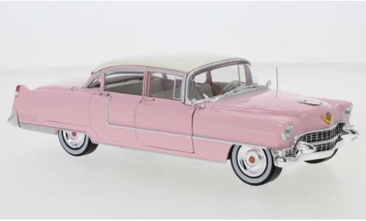 Cadillac Fleetwood 1/24 Greenlight Series 60 rosa/bianco 1955 modellino in miniatura