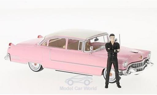 Cadillac Fleetwood 1/43 Greenlight Series 60 rosa/bianco 1955 mit Figur Elvis Presley modellino in miniatura