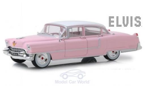 Cadillac Fleetwood 1/24 Greenlight Series 60 rosa/bianco Elvis Presley 1955 modellino in miniatura