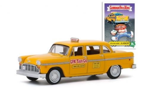 Checker Marathon 1/64 Greenlight A11 GPK Taxi Co 1970 Unaware Aaron GarbagePailKids modellino in miniatura
