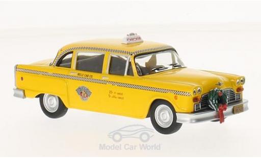 Checker Marathon 1/43 Greenlight giallo Scrooced 1978 Taxi modellino in miniatura