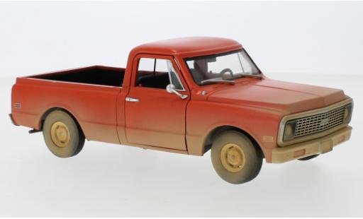 Chevrolet C-10 1/24 Greenlight orange 1971 Groundhog Day - ...und täglich grüßt das Murmeltier modellino in miniatura