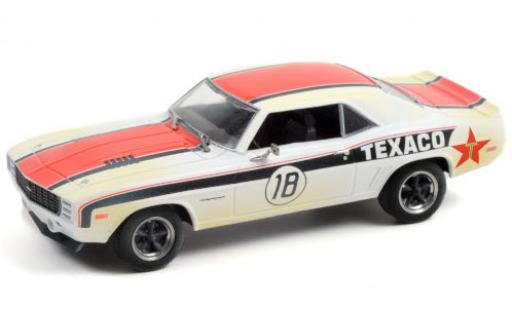 Chevrolet Camaro 1/43 Greenlight RS No.18 Texaco 1969 avec Einsatzspuren modellino in miniatura