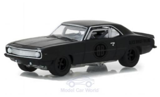 Chevrolet Camaro Z28 1/64 Greenlight Z/28 matt-nero 1969 Black Bandit Trans Am Racing Team modellino in miniatura