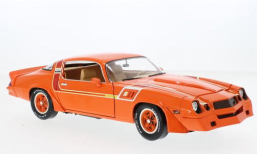 Chevrolet Camaro 1/18 Greenlight Z28 Hugger General Motors Special orange 1980 1:18 modellino in miniatura