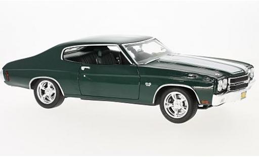 Chevrolet Chevelle 1/18 Greenlight SS 396 metallico verde/bianco Film John Wick 1970 modellino in miniatura