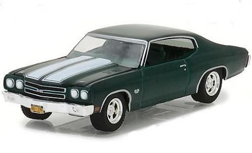 Chevrolet Chevelle 1/64 Greenlight SS 396 metallico verde Film John Wick 1970 modellino in miniatura
