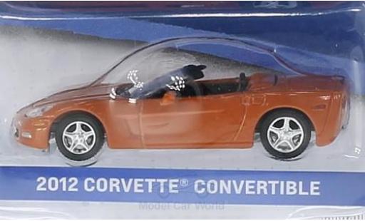 Chevrolet Corvette 1/64 Greenlight Convertibile metallico orange 2012 General Motors Series 1 ohne Vitrine modellino in miniatura