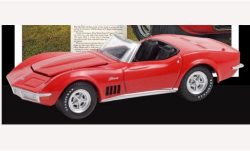 Chevrolet Corvette 1/64 Greenlight Convertibile rosso AEG 1969 Wide Boots GT modellino in miniatura