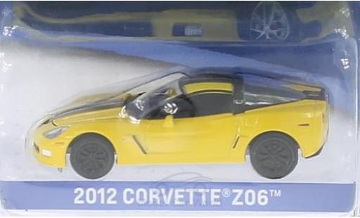 Chevrolet Corvette 1/64 Greenlight Z06 giallo/nero 2012 ohne Vitrine modellino in miniatura