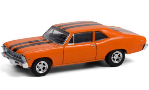 Chevrolet Nova 1/64 Greenlight orange/nero 1968 Bad Boys II modellino in miniatura