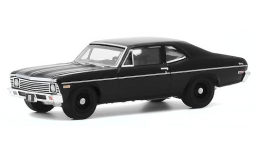 Chevrolet Nova 1/64 Greenlight nero 1968 modellino in miniatura