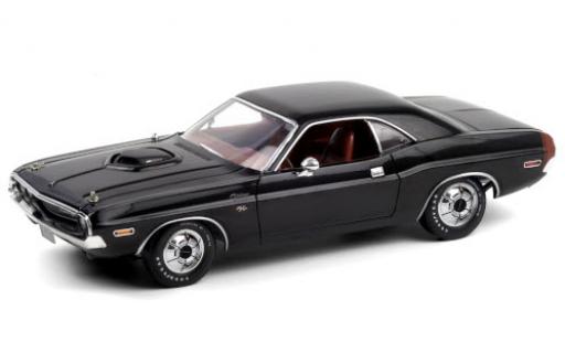 Dodge Challenger 1/18 Greenlight R/T 440 6-Pack nero 1970 modellino in miniatura