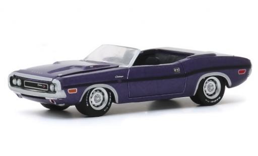 Dodge Challenger 1/64 Greenlight R/T Convertibile metallico lila 1970 modellino in miniatura