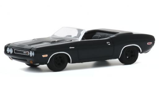 Dodge Challenger 1/64 Greenlight R/T Convertibile nero/matt-nero 1970 modellino in miniatura