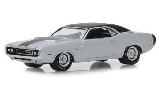 Dodge Challenger 1/64 Greenlight R/T HEMI grigio/matt-nero 1970 modellino in miniatura
