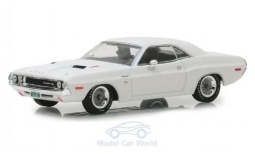 Dodge Challenger 1970 1/64 Greenlight R/T bianco Vanishing Point 1970 modellino in miniatura
