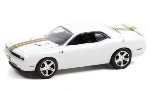 Dodge Challenger 1/64 Greenlight RT bianco/Dekor Hurst Performance 2009 modellino in miniatura