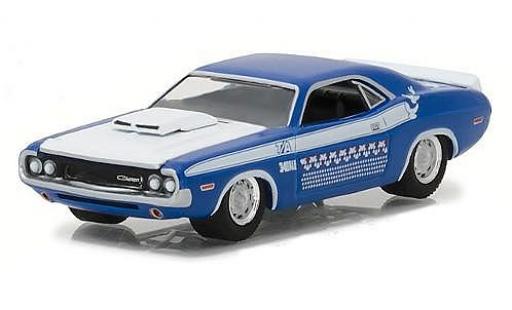 Dodge Challenger 1/64 Greenlight T/A blu 1970 modellino in miniatura