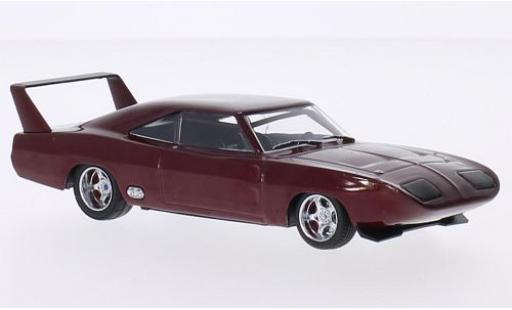 Dodge Charger 1/43 Greenlight Daytona metallico rosso 1969 rapide & Furious modellino in miniatura
