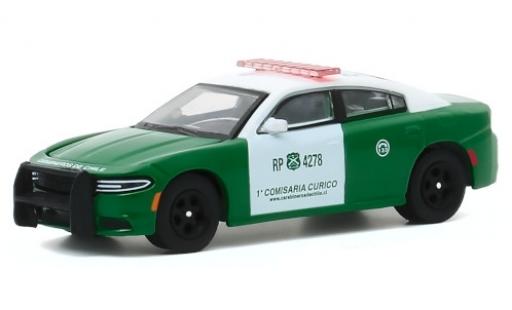 Dodge Charger 1/64 Greenlight Pursuit Carabineros de Chile - 1a Comisaria Curico 2018 modellino in miniatura