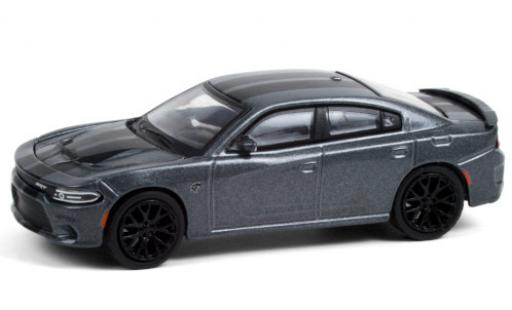 Dodge Charger 1/64 Greenlight SRT Hellcat metallico grigio/matt-nero 2018 modellino in miniatura