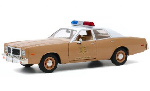 Dodge Coronet 1/24 Greenlight Choctaw County Sheriff 1975 modellino in miniatura