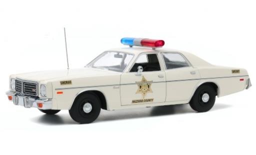 Dodge Coronet 1/64 Greenlight Hazzard County Sheriff 1975 modellino in miniatura