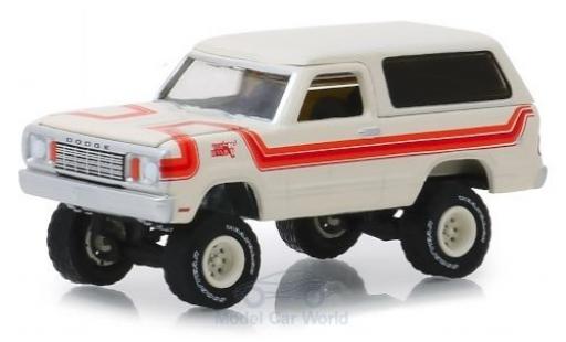 Dodge RAM 1/64 Greenlight Ramcharger bianco/orange 1978 modellino in miniatura