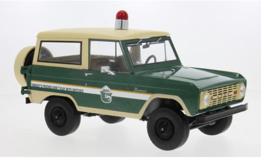 Ford Bronco 1/18 Greenlight 1967 Smokey Bear Forest Ranger 1:18 modellino in miniatura
