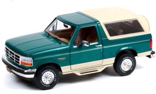 Ford Bronco 1/18 Greenlight Eddie Bauer Edition verde/beige 1993 modellino in miniatura