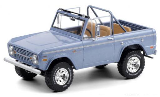 Ford Bronco 1/18 Greenlight Sport metallico blu 1969 modellino in miniatura
