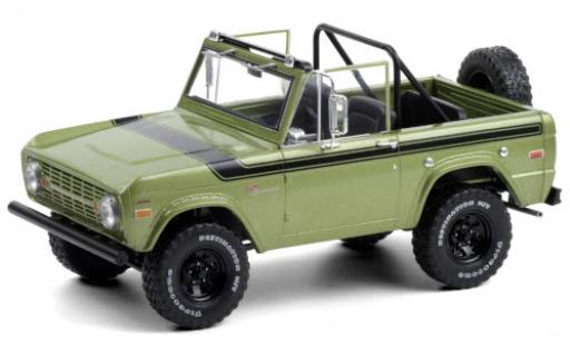 Ford Bronco 1/18 Greenlight Sport metallico verde/nero 1969 modellino in miniatura