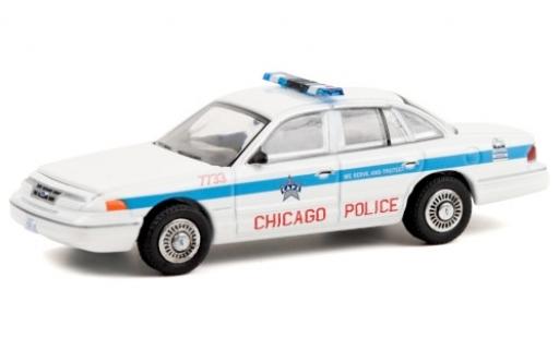 Ford Crown 1/64 Greenlight Victoria Police Interceptor Chicago Police Department 1995 modellino in miniatura