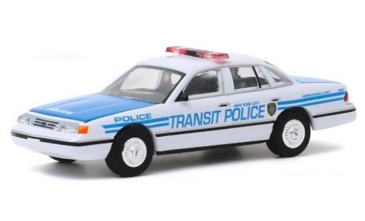 Ford Crown 1/64 Greenlight Victoria Police Interceptor New York City Transit Police 1994 modellino in miniatura