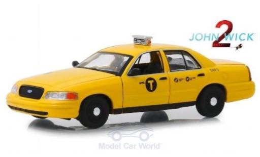 Ford Crown 1/43 Greenlight Victoria Taxi John Wick 2008 modellino in miniatura