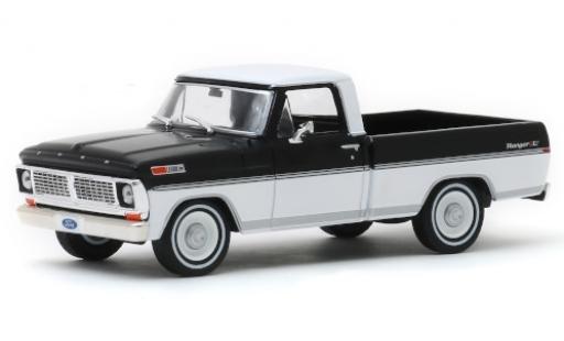 Ford F-1 1/43 Greenlight 00 Ranger XLT nero/bianco 1970 modellino in miniatura