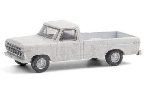 Ford F-1 1/64 Greenlight 00 bianco 1973 avec Witterungsspuren modellino in miniatura