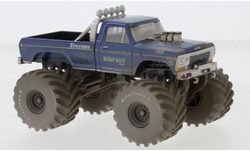Ford F-250 1/43 Greenlight Monster Truck Bigfoot 1974 The Original Monstre Truck (1979) avec Einsatzspuren modellino in miniatura
